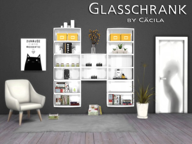 Sims 4 Glass cabinet by Cäcilia at Akisima