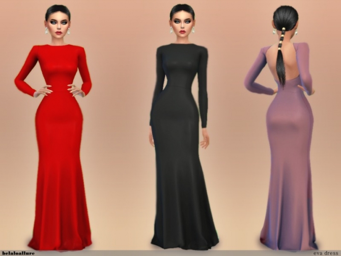 Sims 4 Long Dresses