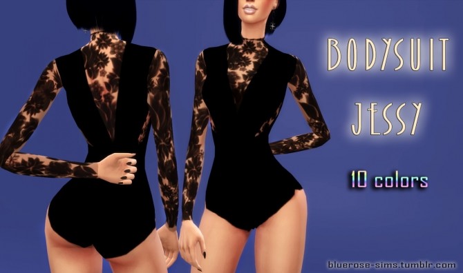 Sims 4 Jessy Bodysuit at BlueRose Sims