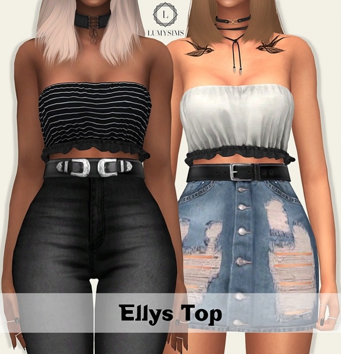 Sims 4 Ellys Top at Lumy Sims