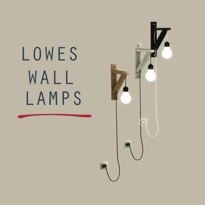 Sims 4 Lowes Wall Lamp at Leo Sims