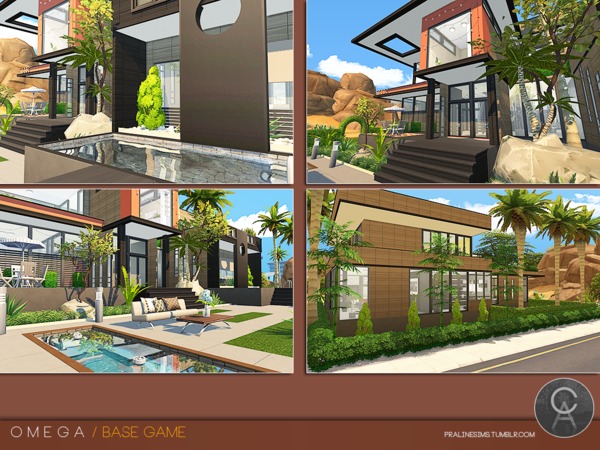 Sims 4 Omega house by Pralinesims at TSR
