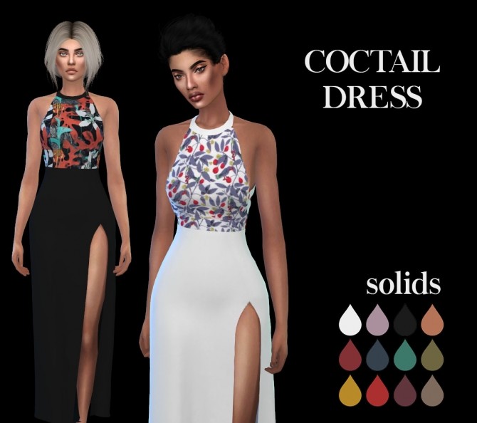 Sims 4 Coctail Dress at Leo Sims