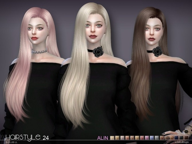 Sims 4 Sclub`s hair Alin n24 at TSR