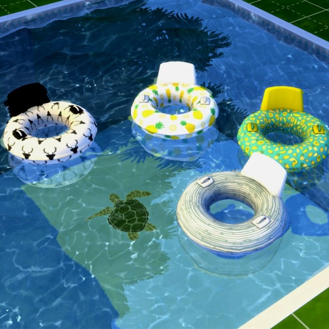 Sims 4 Pool Floats at Leo Sims
