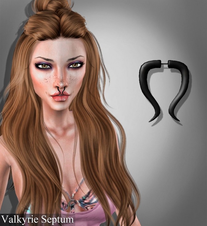 Sims 4 Choker, necklace, septum and earrings at Deep Space