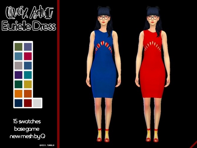 Sims 4 Eurielle Dress at qvoix – escaping reality