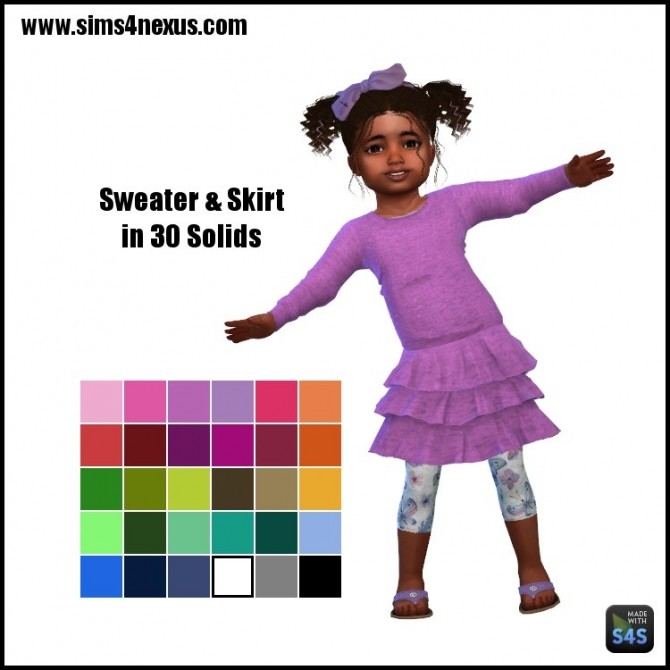Sims 4 Susan top & skirt by SamanthaGump at Sims 4 Nexus