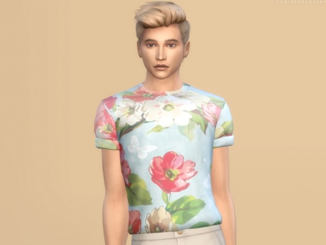 Sims 4 Barrett Top by Christopher067 at TSR