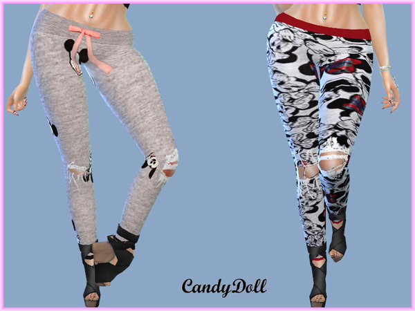 Sims 4 Leggings Set by CandyDolluk at TSR
