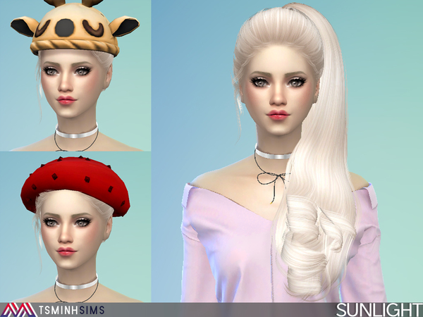 Sims 4 Sunlight Hair 42 by TsminhSims at TSR