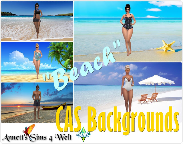 Sims 4 Beach CAS Backgrounds at Annett’s Sims 4 Welt