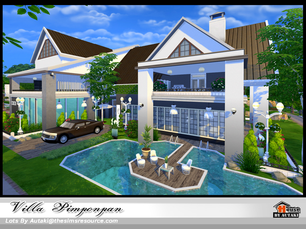 Sims 4 Villa Pimponpan by autaki at TSR