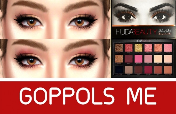 Sims 4 Beauty Palette Rose gold edition eyeshadow at GOPPOLS Me