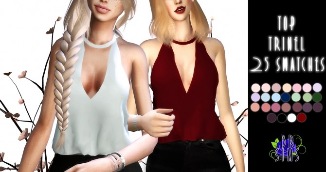 Sims 4 TRINEL TOP at BlueRose Sims