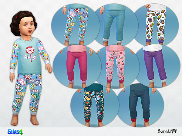 Sims 4 Pajama set 02 by Sonata77 at TSR