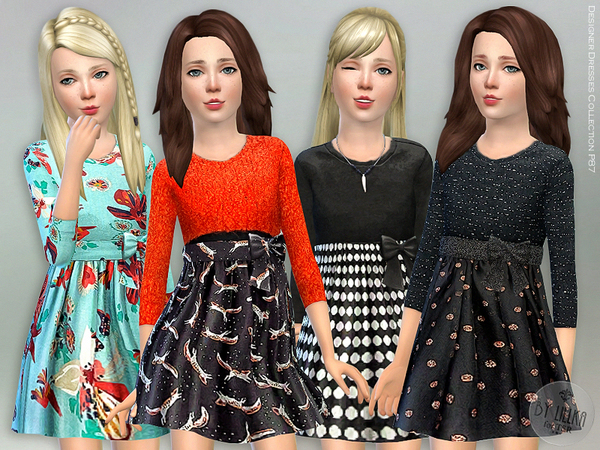 Sims 4 Designer Dresses Collection P87 by lillka at TSR