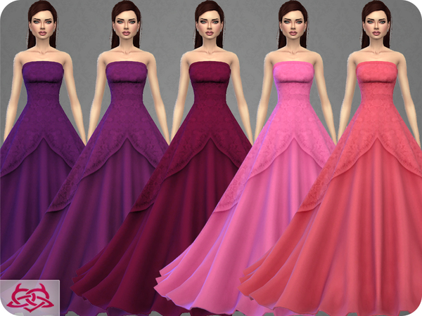 Sims 4 Wedding Dress 9 RECOLOR 1 by Colores Urbanos at TSR