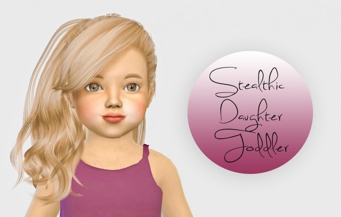 Sims 4 Stealthic Daughter Hair Toddler Version at Simiracle