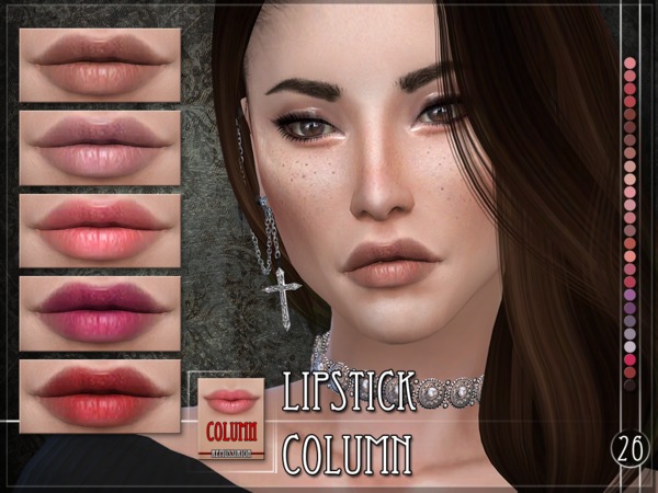 Column Lipstick By Remussirion At Tsr Sims 4 Updates
