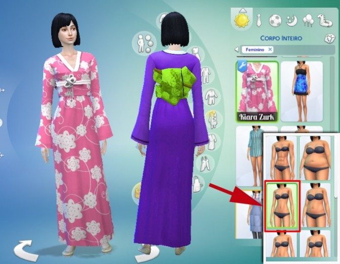 Sims 4 Japanese kimono at My Stuff