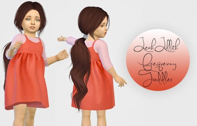 Sims 4 LeahLillith Frequency Hair Toddler Version at Simiracle