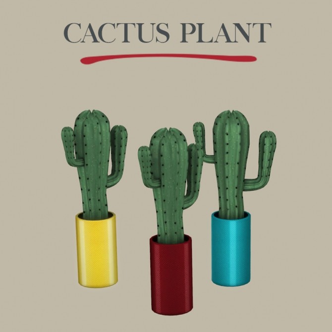 Sims 4 Cactus Plant at Leo Sims