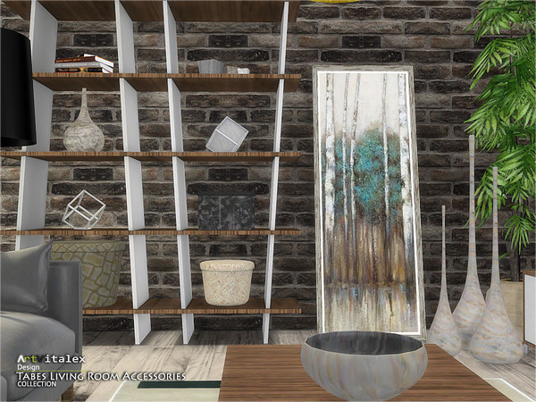 Sims 4 Tabes Living Room Accessories by ArtVitalex at TSR