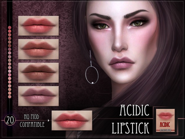 Sims 4 Acidic Lipstick by RemusSirion at TSR