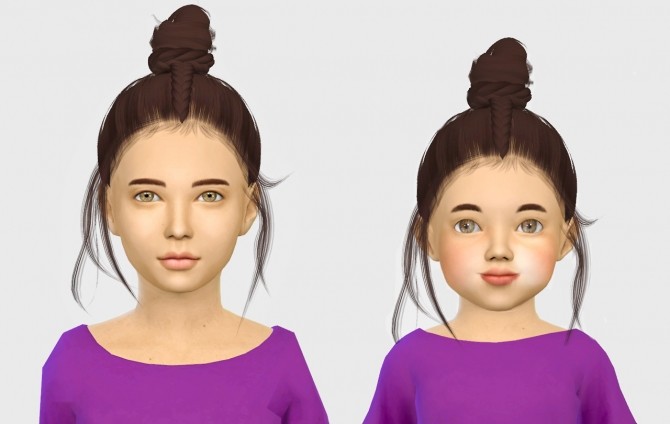 Sims 4 Arthurlumierecc​ Unise Hair Kids & Toddlers at Simiracle