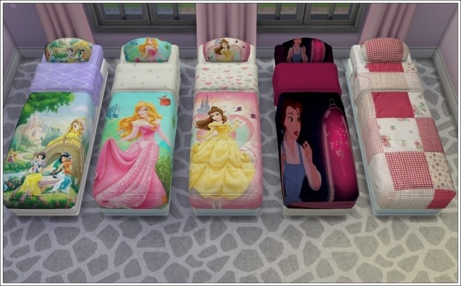 Sims 4 Children Bed Janina at Louisa Creations4Sims