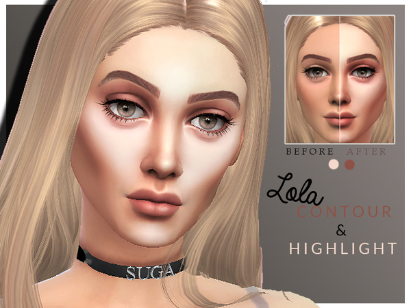 Sims 4 Lola Contour and Highlight by cosimetics at TSR