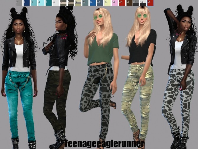 Sims 4 Pluder Baggy Haremshose at Teenageeaglerunner