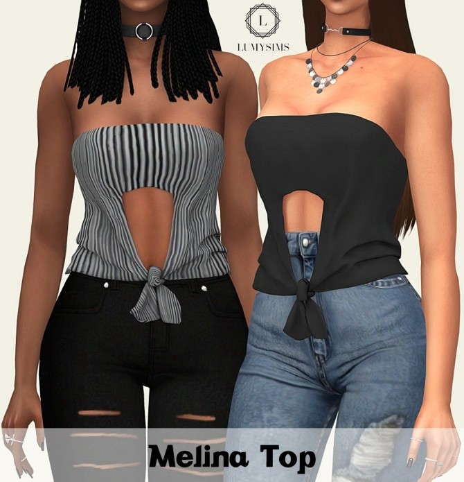 Sims 4 Melina Top at Lumy Sims