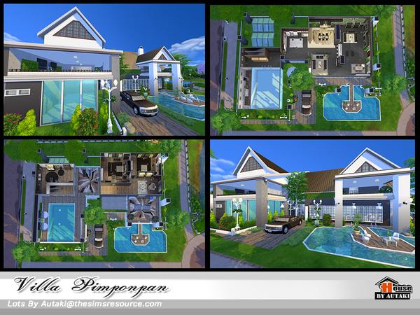 Sims 4 Villa Pimponpan by autaki at TSR