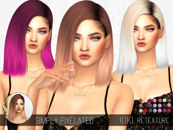 Sims 4 Nightcrawler Kiki Hair Retexture by SimplyPixelated at TSR
