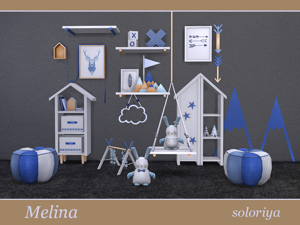 Sims 4 Melina Living Room by soloriya at TSR