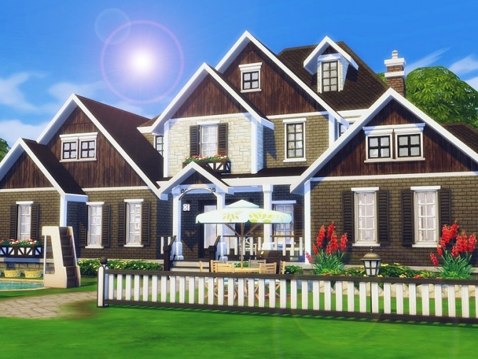 Sims 4 Traditional Suburban by MychQQQ at TSR