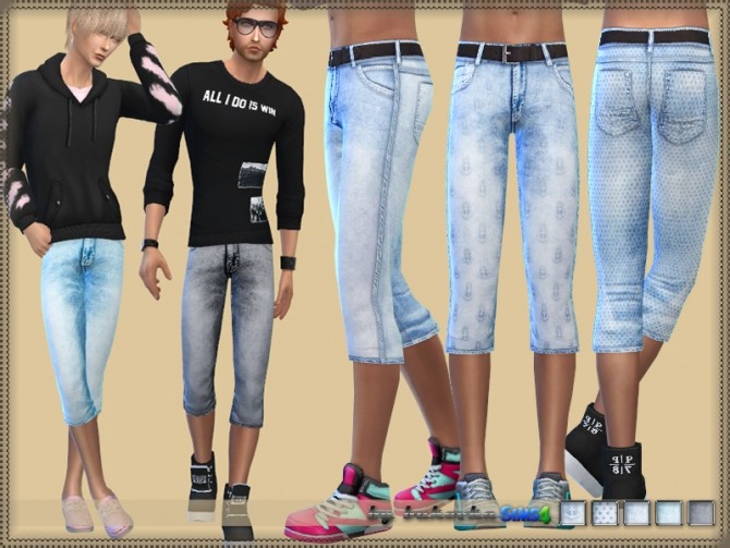 Sims 4 Short Denim by bukovka at TSR