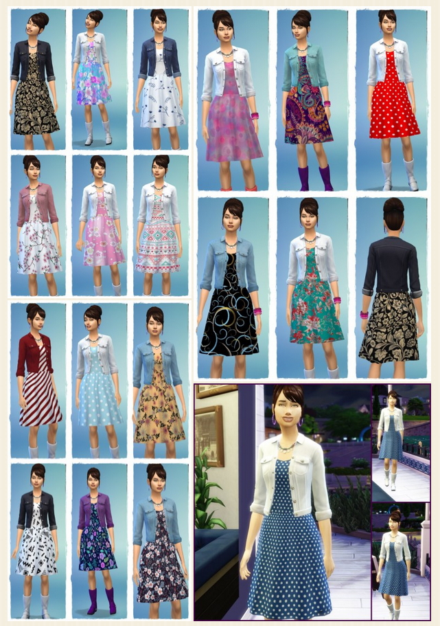 Sims 4 Denim Jacket Dress at Birksches Sims Blog