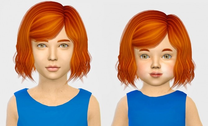Sims 4 Anto Burn Hair Kids & Toddlers at Simiracle