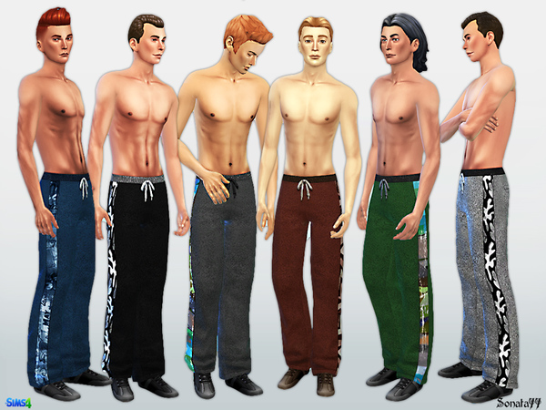 Sims 4 S77 male 12 athletic pants by Sonata77 at TSR
