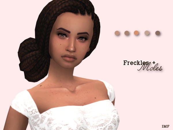 Sims 4 IMF Freckles + Moles F/M by IzzieMcFire at TSR