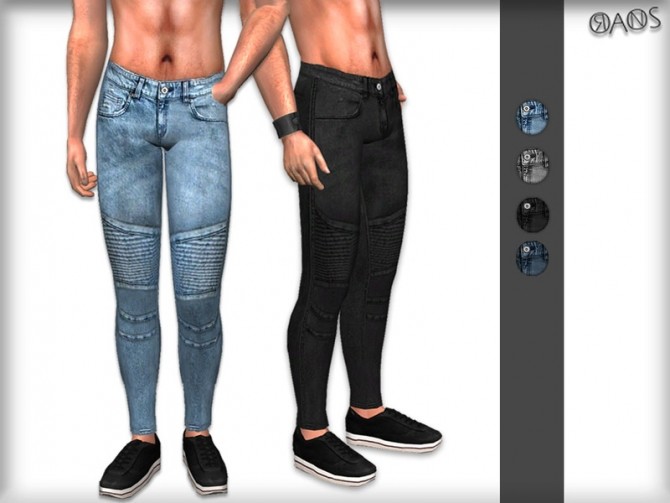 Sims 4 Biker Jeans by OranosTR at TSR