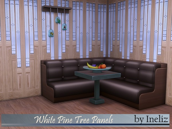 Sims 4 White Pine Tree Panels by Ineliz at TSR