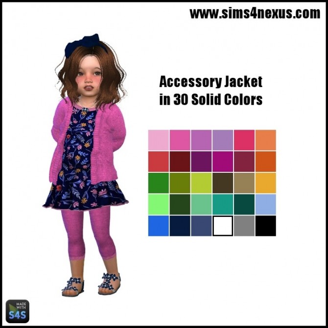Sims 4 Yvette jacket by SamanthaGump at Sims 4 Nexus