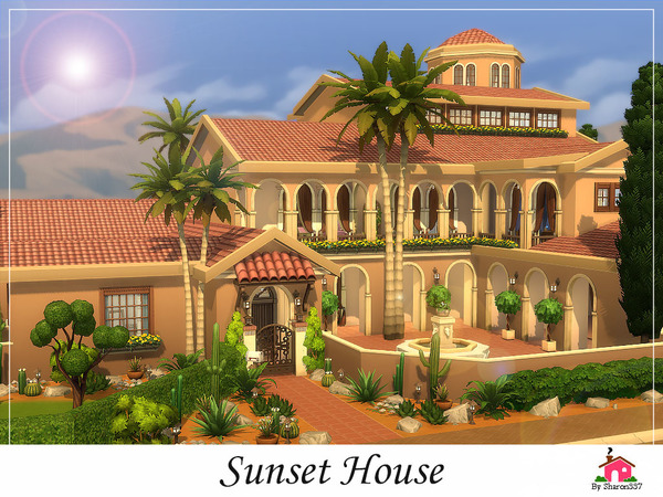 Sims 4 Sunset House by sharon337 at TSR