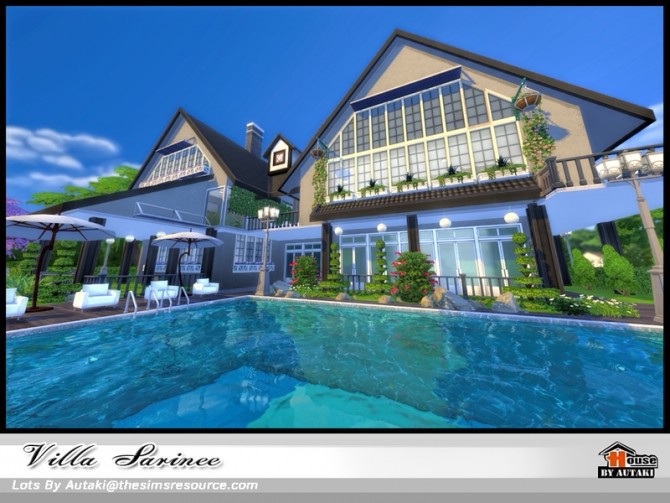 Sims 4 Villa Sarinee by Autaki at TSR