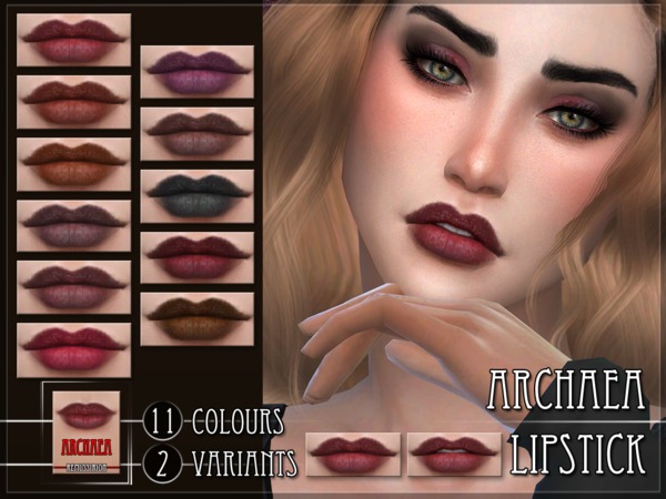Sims 4 Archaea Lipstick by RemusSirion at TSR