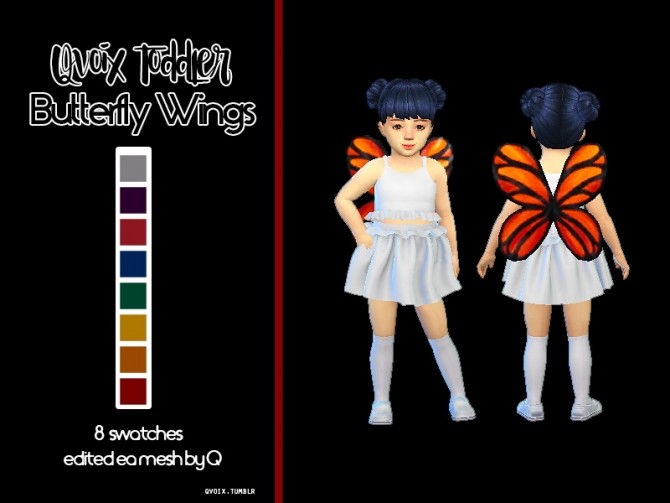 Sims 4 Toddler Butterfly Wings at qvoix – escaping reality